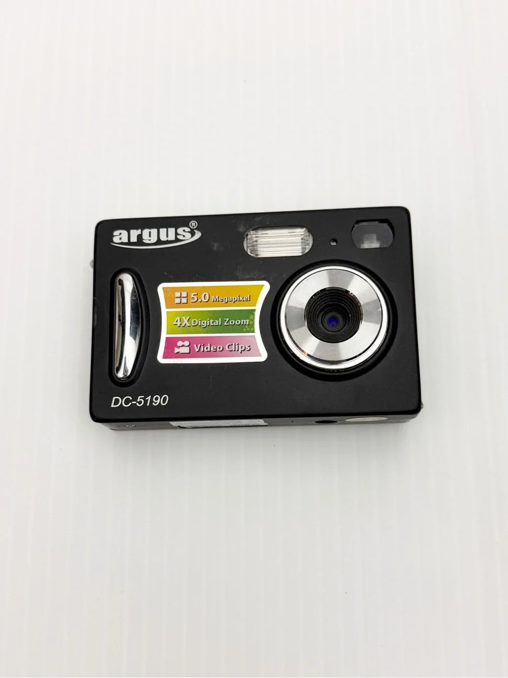 Argus DC-5190 Black 5MP 4x Zoom Digital Camera AS IS